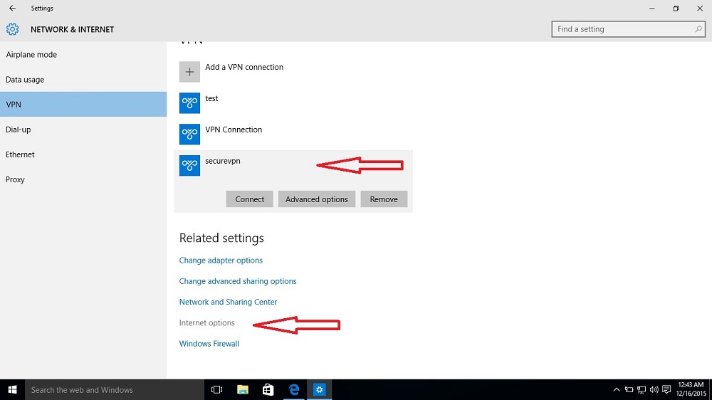 VPN Connection issue in Windows 10