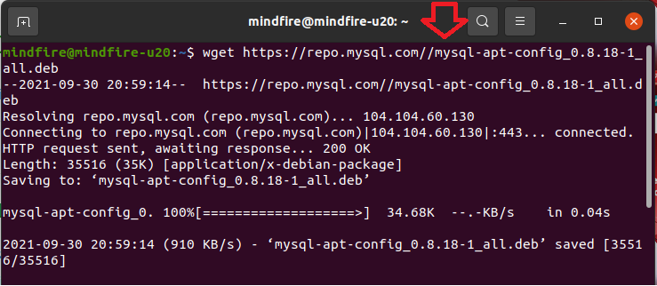 step by step screenshot to install MySQL in Ubuntu 20