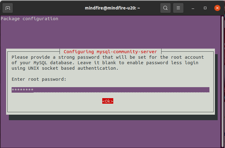 Step by Step screenshot to Install MySQL 8.0 on Ubuntu 20.04